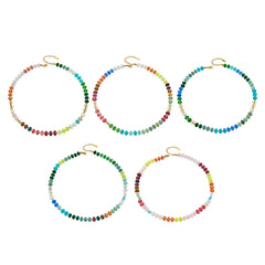 18K Gold-Plated Natural Stone and Freshwater Pearl Necklace