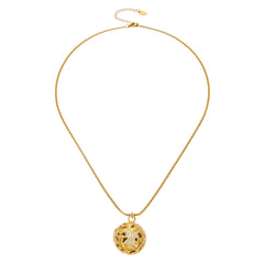 18K Gold-Plated Sparkling Ball Pendant Necklace