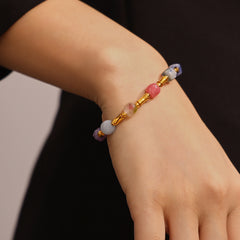 Multicolor Natural Stone Beaded Bracelet