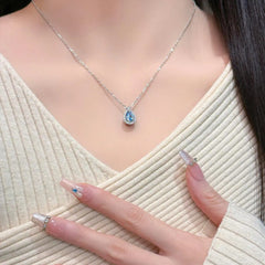 Nicolette Dainty Teardrop Choker Necklace