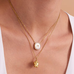 Five-Petal Flower and Shell Accent Jewelry