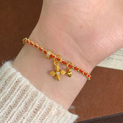 Nicolette Textured Cross Cord Bracelet