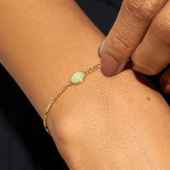 Daphne Minimalist Green Aventurine Bracelet