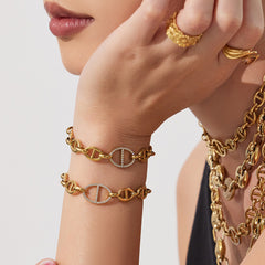Cubic Zirconia Open Link Jewelry