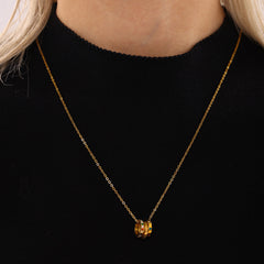 Three-Ring Cubic Zirconia Necklace or Layering Chain