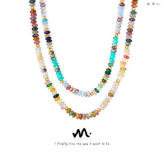 Multicolor Disc Bead Necklace Designs