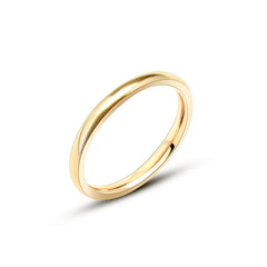 18K Gold-Plated Minimal Stacking Band Ring