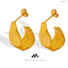 Irregular Sculptural Hoop Earrings