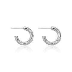 Daphne Organic Pavé Stud Earrings