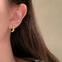Nadine Snake Huggie Earrings