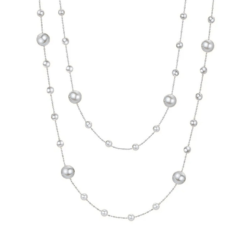 Camille Vintage-Inspired Pearl Stardust Layered Necklace