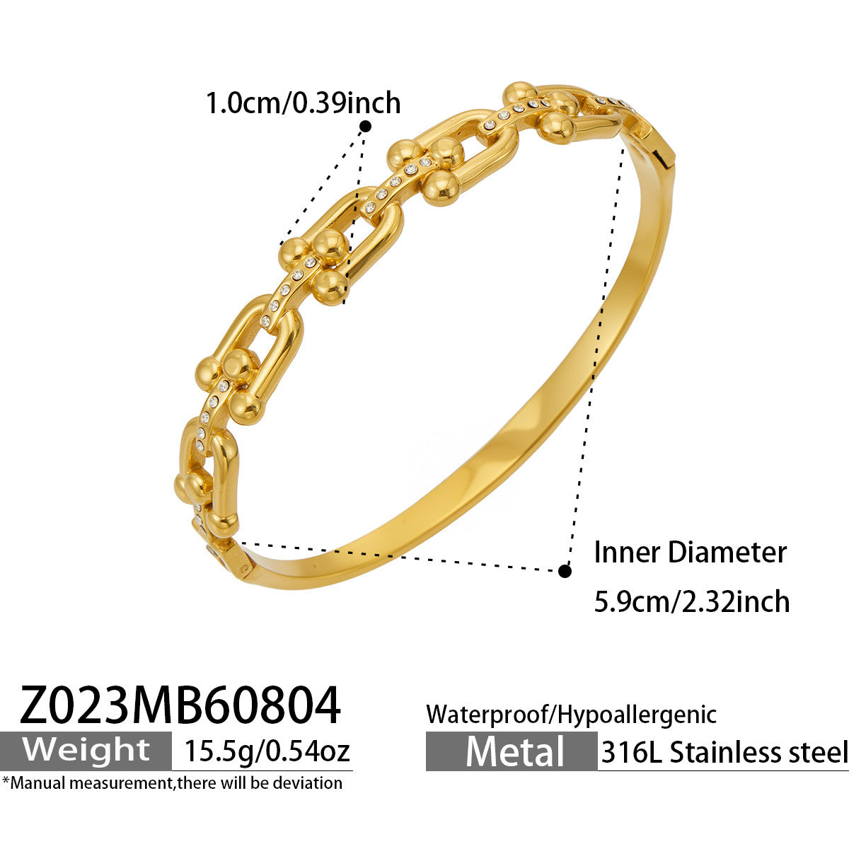 Cubic Zirconia Openwork Bangle Bracelets