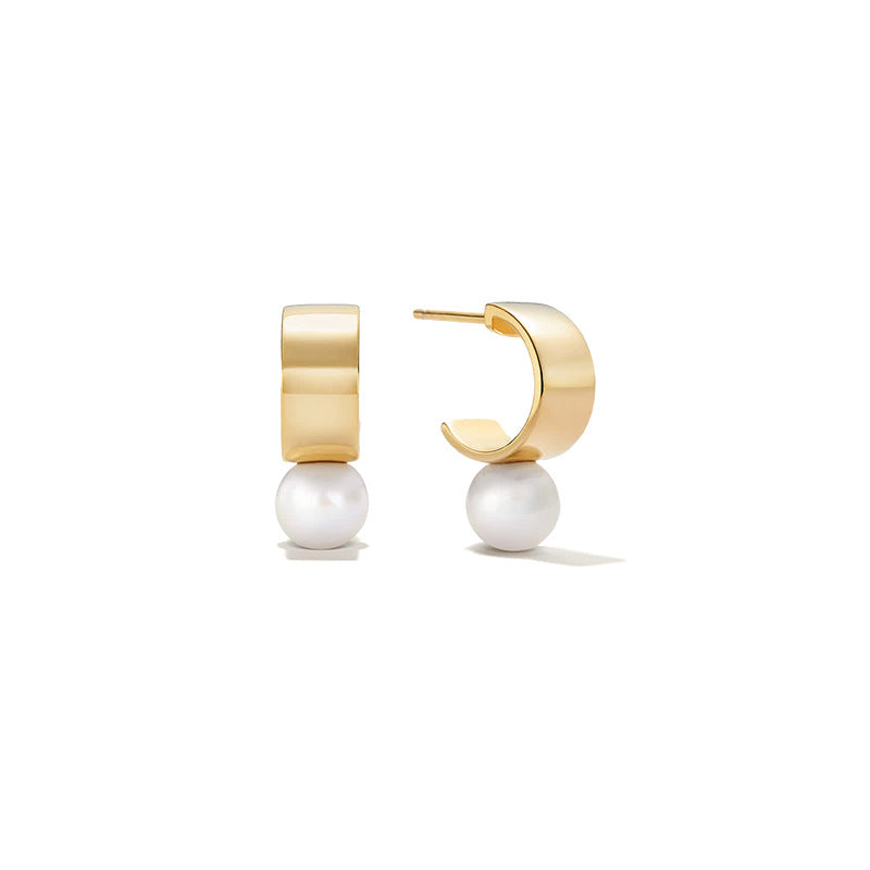 Camille Vintage-Inspired Pearl Stud Earrings No. 649531