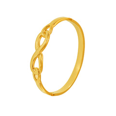 18K Gold-Plated Openwork Link Cuff Bracelet
