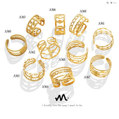 Layered Geometric Open Ring