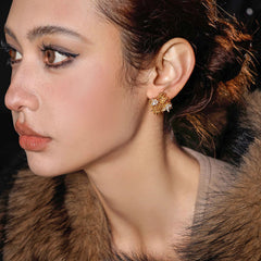 Nicolette Vintage-Inspired Pavé Stud Earrings No. 227835