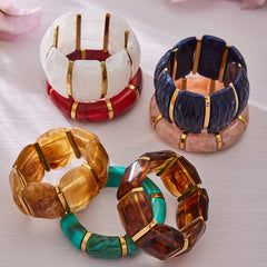 Color Resin Wide Stretch Bangle Designs