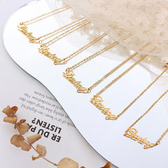 DARLING Script Pendant Necklace
