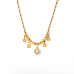 Roman Numeral Coin Charm Necklace or Bracelet