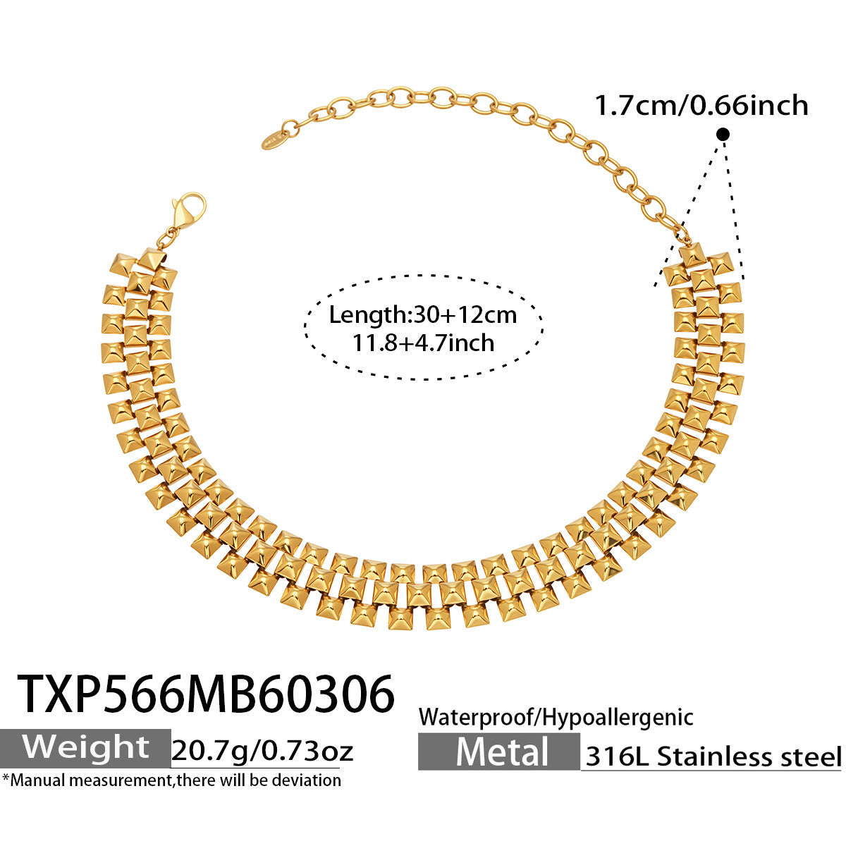 Bold Stone-Accent Chain Necklace or Bracelet