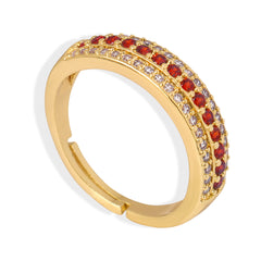 Colored Stone-Accent Open Band Ring