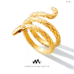 Coiled Snake Statement Ring
