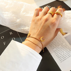 Celestial Layered Necklace & Bracelet