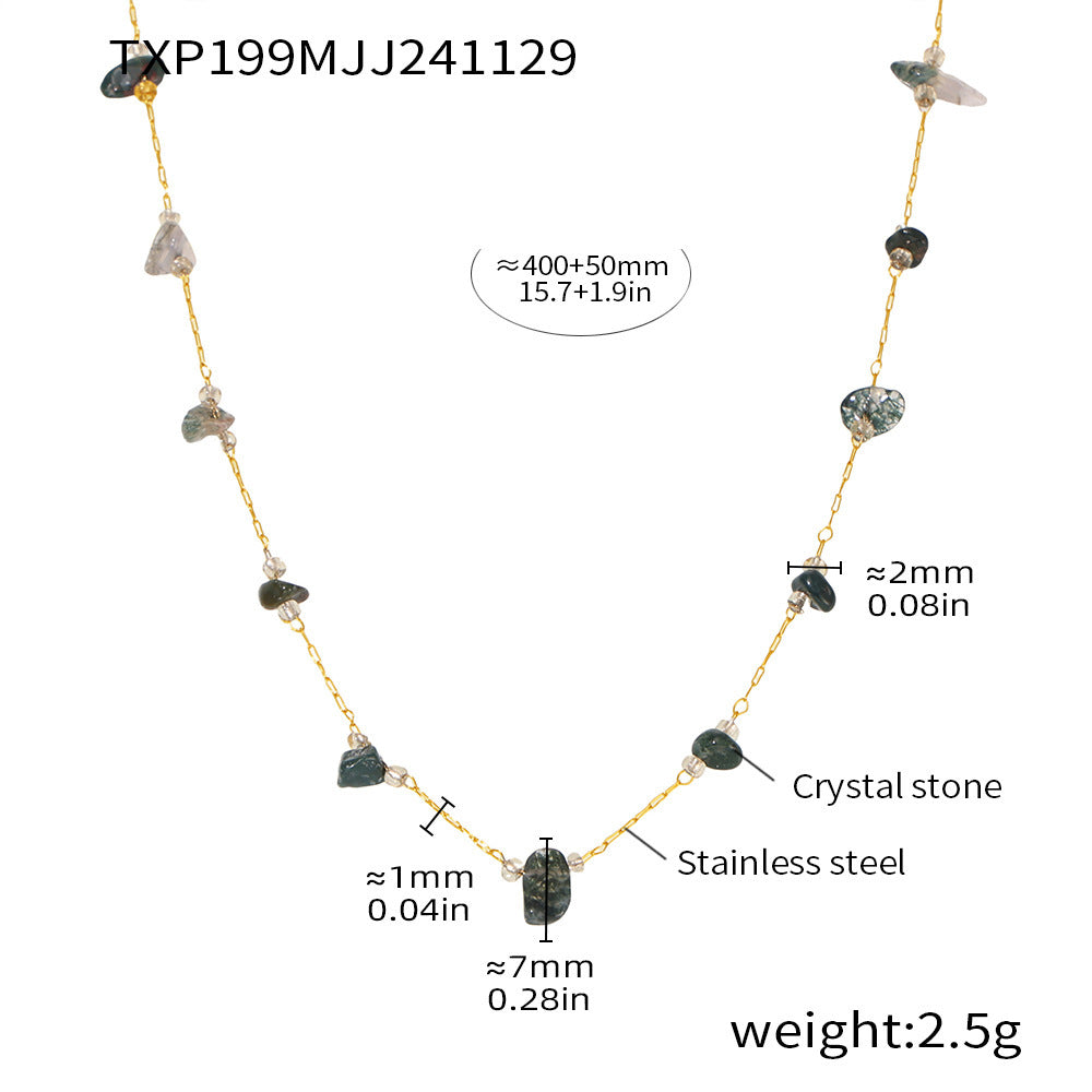 Natural Stone Chip Necklace or Bracelet
