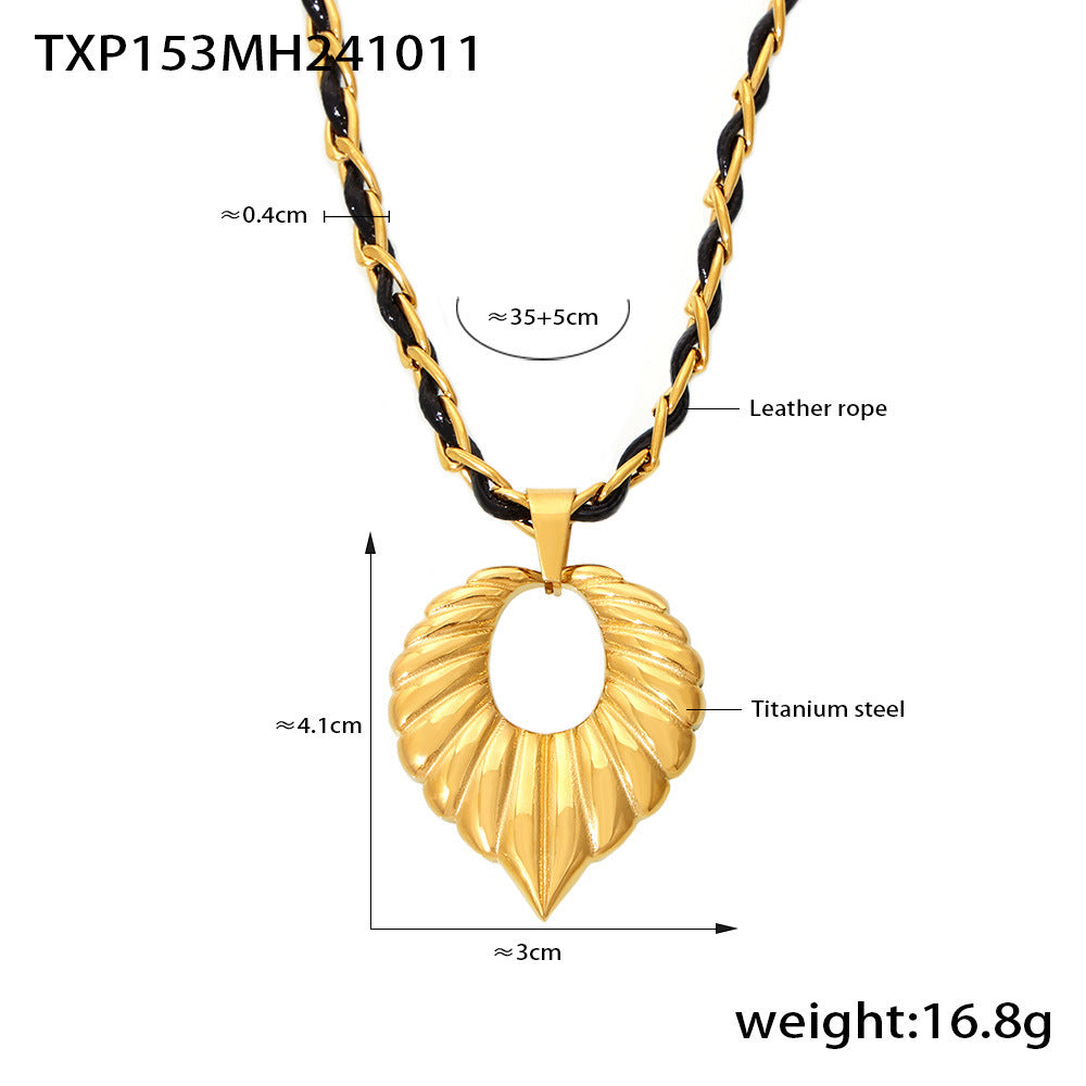 18K Gold-Plated Radiating Heart Pendant Necklace