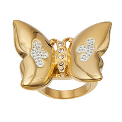 18K Gold-Plated Butterfly Ring Designs
