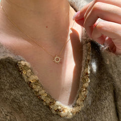 Marielle Dainty Sun Choker Necklace