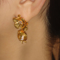 Marielle Vintage-Inspired Floral Stud Earrings