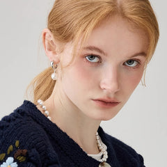 Nadine Vintage-Inspired Pearl Drop Earrings No. 997819
