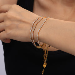 Cubic Zirconia Accent Chain Bracelet