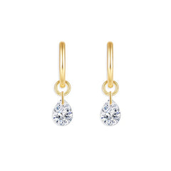 Nicolette Pavé Teardrop Stud Earrings