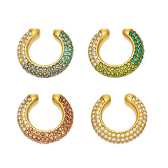 Color Cubic Zirconia Ear Cuff - Single