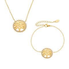 18K Gold-Plated Tree of Life Jewelry
