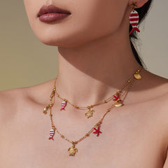 18K Gold-Plated Ocean Charm Jewelry Separates