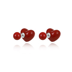 Camille Vintage-Inspired Heart Stud Earrings No. 960251