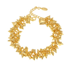 Heart Charm Link Bracelet
