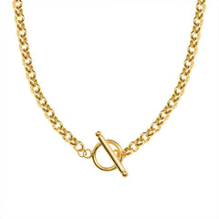 Toggle Clasp Stainless Steel Chain Necklace
