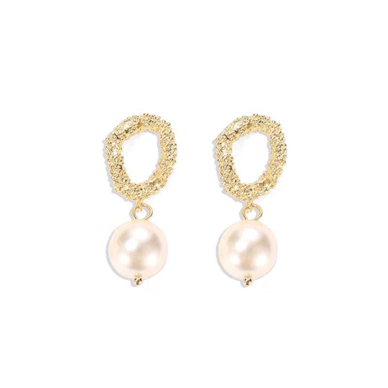 Daphne Vintage-Inspired Pearl Stud Earrings No. 268347