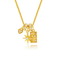 Marielle Dainty Starburst Pendant Necklace