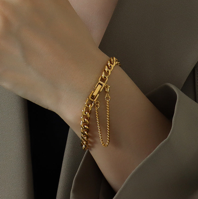 Gold-Tone Chunky Chain Bracelet