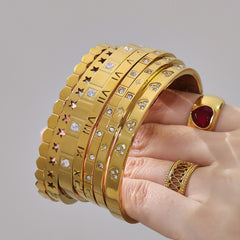 Roman Numeral & Geometric Clasp Bracelet Designs