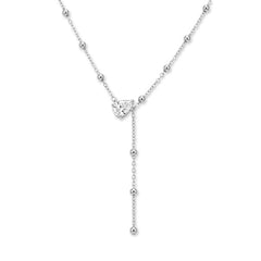 Daphne Dainty Pavé Tassel Choker Necklace