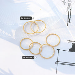 Slim Polished Stacking Band Ring