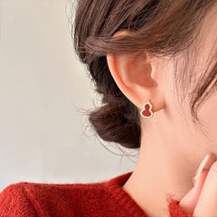 Daphne Pavé Gourd Stud Earrings