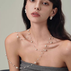 Daphne Pearl Stardust Layered Necklace