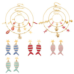 18K Gold-Plated Ocean Charm Jewelry Separates